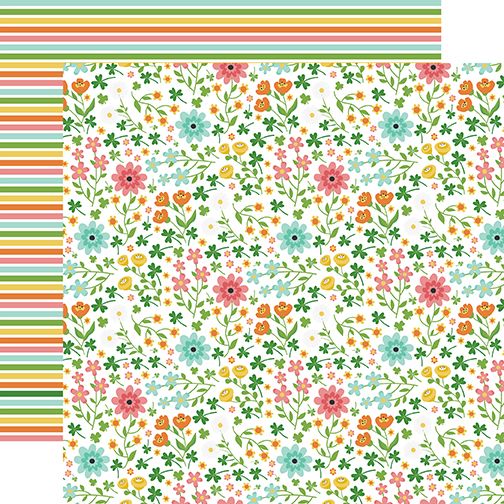 Happy St. Patrick's Day: March Blooms DS Paper