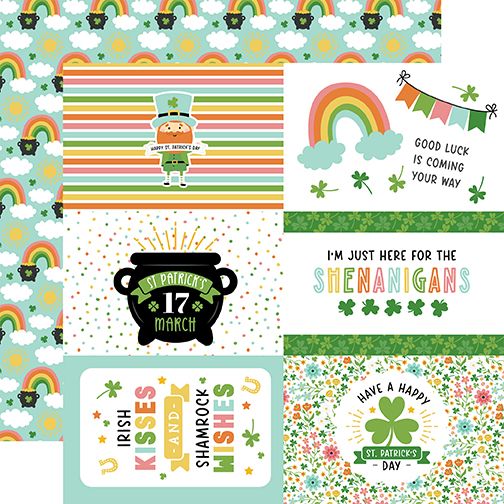 Happy St. Patrick's Day: 6x4 Journaling Cards