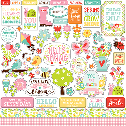 Spring Fling Element Sticker Sheet