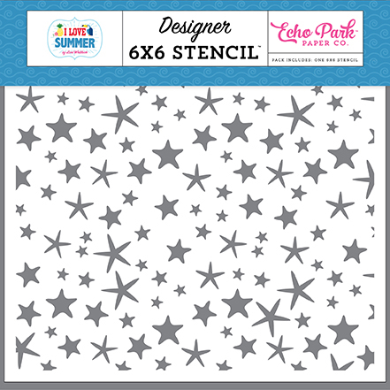 Summertime Seashells 6x6 Stencil Set