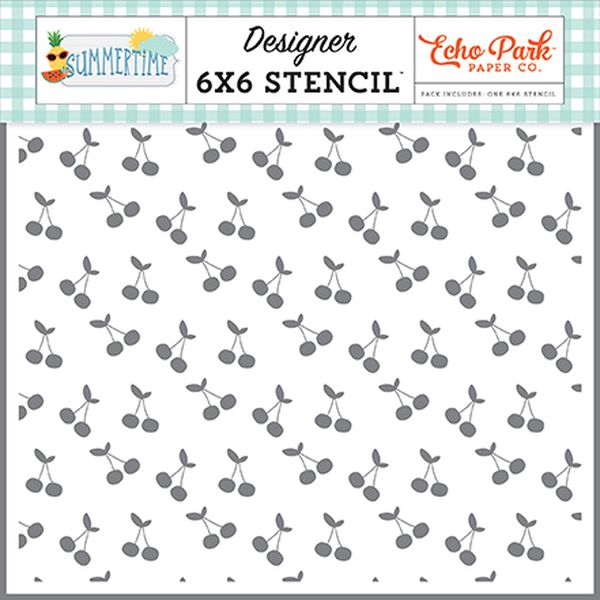 Sweet Cherries 6x6 Stencil