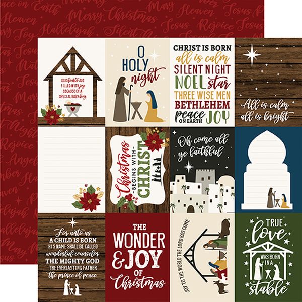 The First Noel: 3X4 Journaling Cards