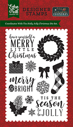 Holly Jolly Christmas 4x6 Stamp Set