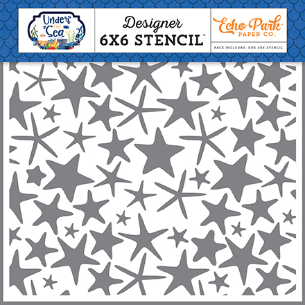 Starfish Fun 6x6 Stencil