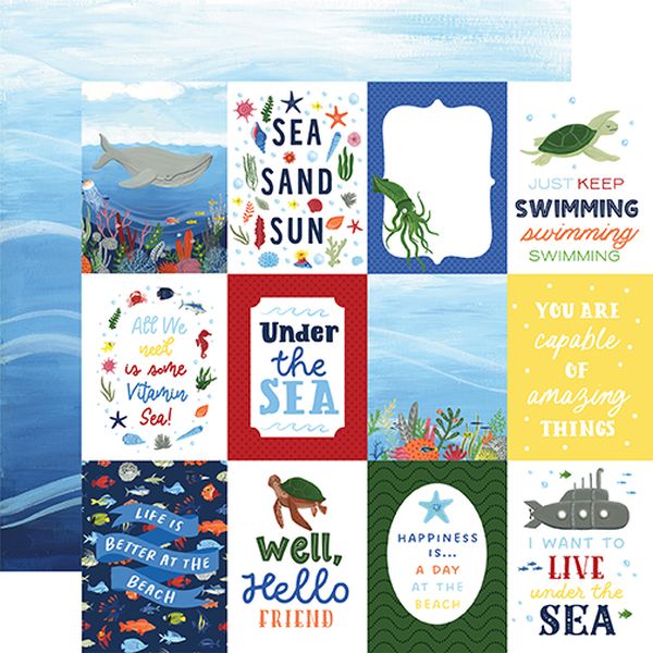 Under Sea Adventures: 3X4 Journaling Cards