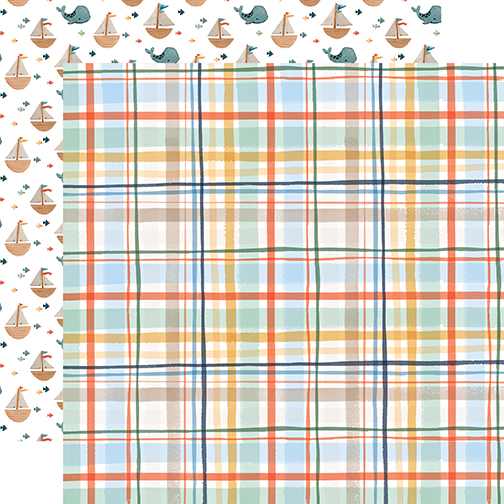 Welcome Baby Boy: Boy Plaid DS Paper