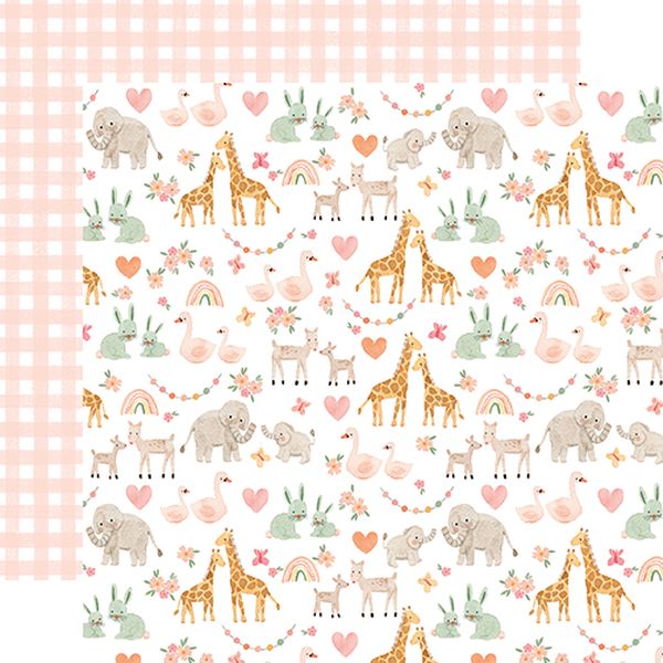 Welcome Baby Girl: Baby Animals DS Paper