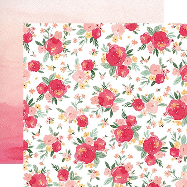 Welcome Baby Girl: It's a Girl Floral DS Paper