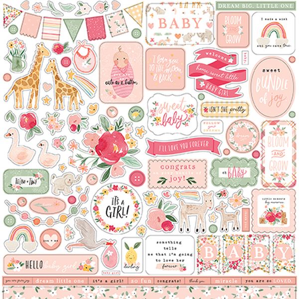 Welcome Baby Girl Stickers