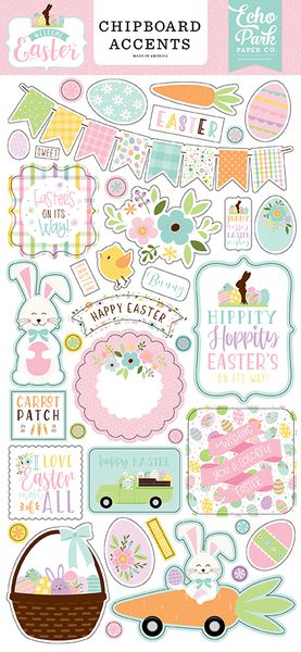 Welcome Easter Chipboard Accents