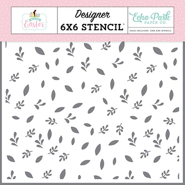 Welcome Easter: Egg Hunt Greenery Stencil