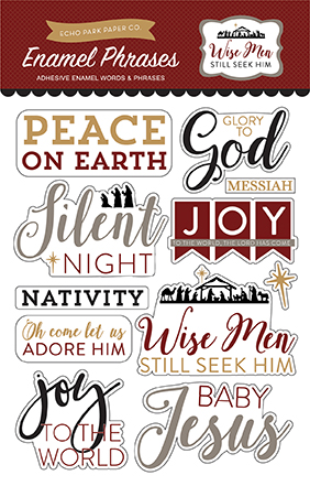 Wise Men Still Seek Him Enamel Words & Phrases