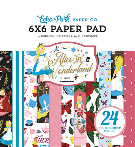 Alice in Wonderland 6x6 Paper Pad