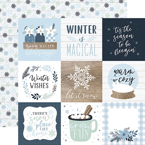 Winter: 4X4 Journaling Cards