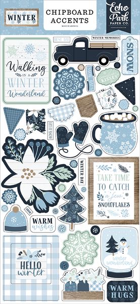 Winter Chipboard Accents