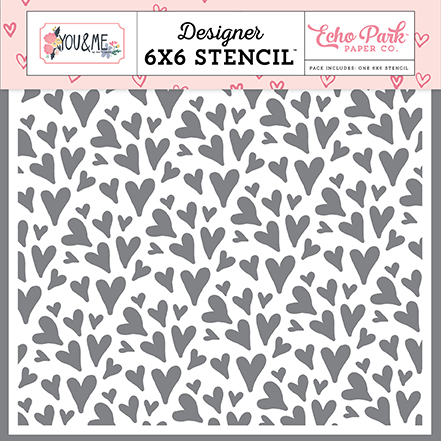 Lots of Love 6x6 Stencil