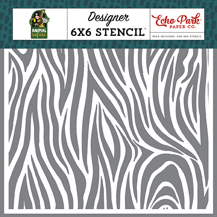 Zebra Stripe 6x6 Stencil Set