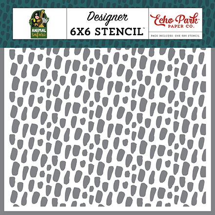 Cheetah Spots 6x6 Stencil Set
