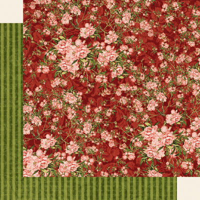 Floral Shoppe: Burgundy Blossoms Paper