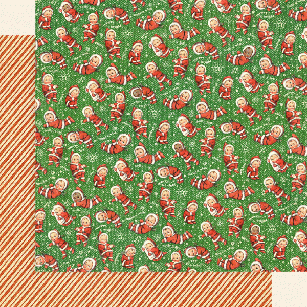 Christmas Magic: Santa's Little Helpers Scrapbook Paper