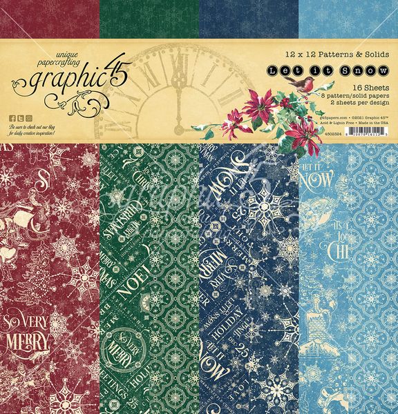 Let it Snow 12x12 Patterns & Solids Pad