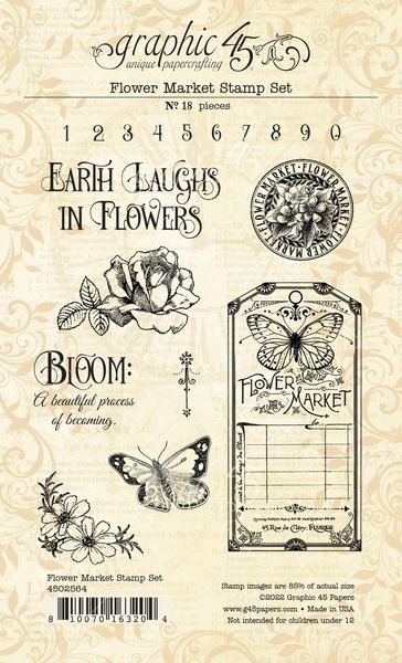Flower Market 4x6 Stamp Set