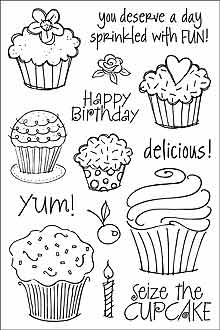 Cupcakes Clear Stamp