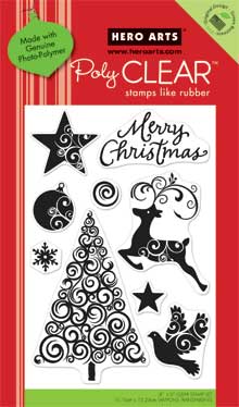 Swirl Christmas Clear Stamp