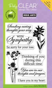With Sympathy Clear Stamp