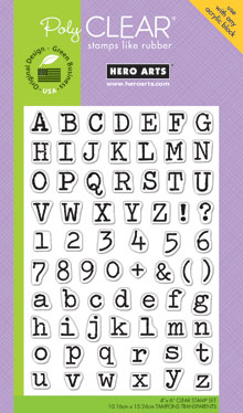 Typewriter Letters Clear Stamp