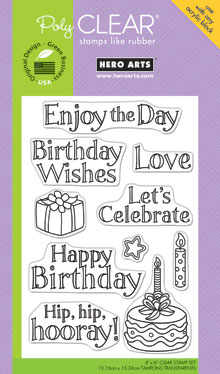 NEW! Hip Hip Hurray! Clear Stamp