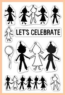 Life Of Party Cutouts Clear Stamp