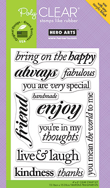 Live & Laugh Clear Stamp