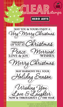 Very Merry Christmas 4x6 Clear Stamps