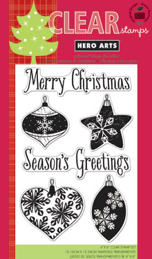 Snowflake Ornaments 4x6 Clear Stamps