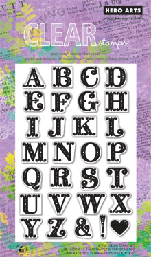 Fancy Letters Clear Stamp Set