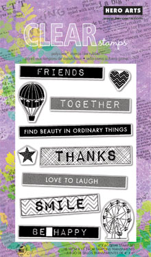 Be Happy Clear Stamp Set