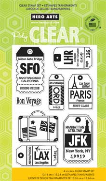 Luggage Tags Clear Stamp Set