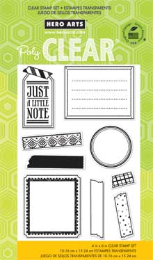 Tape Your Message Clear Stamp Set