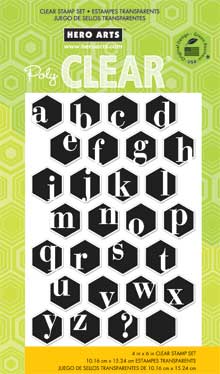Alphabet Hexagons Clear Stamp Set