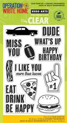 Owh Dude Clear Stamp Set