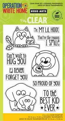 Owh Lil Hoot Clear Stamp Set