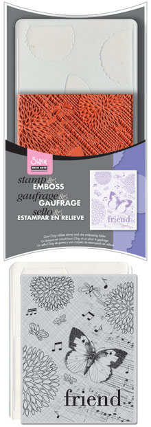 Stamp & Emboss Collage Background