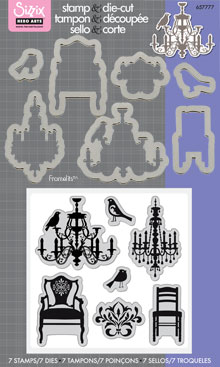 Stamp & Diecut Chairs & Chandeliers