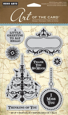 Chandelier With Birds Cling Stamp