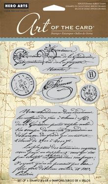 19th Century French Script Cling Stamp