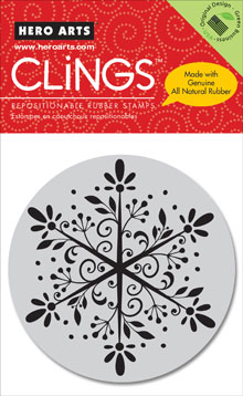 Big Snowflake Cling Rubber Stamp