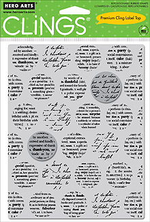 Word Dots Cling Stamp