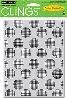 Line Dots Cling Stamp