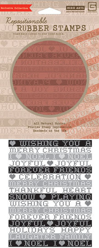 Basic Grey Stitched Greeting Cling Stamp